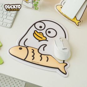 Miếng Lót Chuột Có Đệm 3D Mouse Pad Vịt Vàng Suy Tư